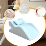 Maxbell Sit up Pillow Waist Support for Bed Reading Pillow for Home Office Apartment light blue