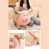 Maxbell Flying Pig Plush Toy Decoration Animal Statue for Living Room Festivals Cafe