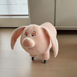 Maxbell Flying Pig Plush Toy Decoration Animal Statue for Living Room Festivals Cafe