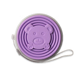 Maxbell Silicone Folding Travel Water Cup Small with Lid for Running Camping Outdoor