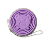 Maxbell Silicone Folding Travel Water Cup Small with Lid for Running Camping Outdoor