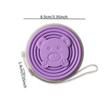 Maxbell Silicone Folding Travel Water Cup Small with Lid for Running Camping Outdoor