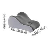 Maxbell Memory Foam Triangle Pillow Wedge Trendy for Apartment Back Sleeping Massage pink