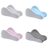 Maxbell Memory Foam Bed Wedge Pillow Headboard for Men Women Watching Movies Massage pink