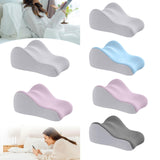 Maxbell Memory Foam Bed Wedge Pillow Headboard for Men Women Watching Movies Massage pink