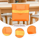 Maxbell Chair Pockets for Classroom Storage Chairback for School Classroom Preschool Orange