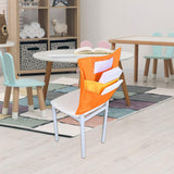 Maxbell Chair Pockets for Classroom Storage Chairback for School Classroom Preschool Orange