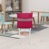 Maxbell Chair Pockets for Classroom Storage Chairback for School Classroom Preschool Rose Red