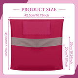 Maxbell Chair Pockets for Classroom Storage Chairback for School Classroom Preschool Rose Red