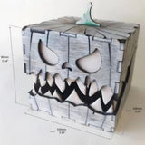 Maxbell Wooden Halloween Pumpkin Box Creative Pumpkin Ornament for Garden Desk Shelf
