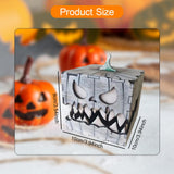 Maxbell Wooden Halloween Pumpkin Box Creative Pumpkin Ornament for Garden Desk Shelf