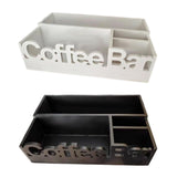 Maxbell Coffee Bar Organizer Coffee Accessories Organizer for Lounge Cafe Countertop black