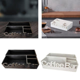 Maxbell Coffee Bar Organizer Coffee Accessories Organizer for Lounge Cafe Countertop black