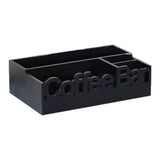 Maxbell Coffee Bar Organizer Coffee Accessories Organizer for Lounge Cafe Countertop black