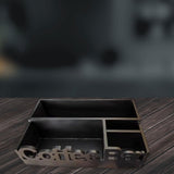 Maxbell Coffee Bar Organizer Coffee Accessories Organizer for Lounge Cafe Countertop black