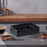 Maxbell Coffee Bar Organizer Coffee Accessories Organizer for Lounge Cafe Countertop black