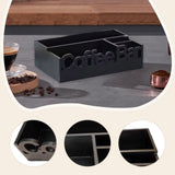 Maxbell Coffee Bar Organizer Coffee Accessories Organizer for Lounge Cafe Countertop black