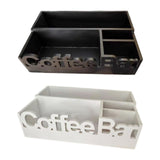 Maxbell Coffee Bar Organizer Coffee Accessories Organizer for Lounge Cafe Countertop black