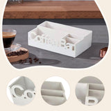 Maxbell Coffee Bar Organizer Coffee Accessories Organizer for Lounge Cafe Countertop white