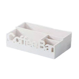Maxbell Coffee Bar Organizer Coffee Accessories Organizer for Lounge Cafe Countertop white