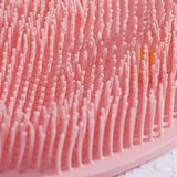 Maxbell Shower Foot Scrubber Mat Comfortable Soft Shower Silicone Foot Cleaning Tool Pink
