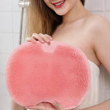 Maxbell Shower Foot Scrubber Mat Comfortable Soft Shower Silicone Foot Cleaning Tool Pink