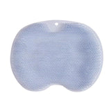 Maxbell Shower Foot Scrubber Mat Comfortable Soft Shower Silicone Foot Cleaning Tool Blue