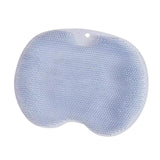 Maxbell Shower Foot Scrubber Mat Comfortable Soft Shower Silicone Foot Cleaning Tool Blue