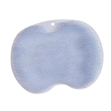 Maxbell Shower Foot Scrubber Mat Comfortable Soft Shower Silicone Foot Cleaning Tool Blue