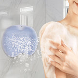 Maxbell Shower Foot Scrubber Mat Comfortable Soft Shower Silicone Foot Cleaning Tool Blue