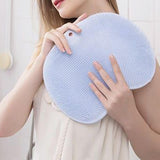 Maxbell Shower Foot Scrubber Mat Comfortable Soft Shower Silicone Foot Cleaning Tool Blue