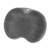 Maxbell Shower Foot Scrubber Mat Comfortable Soft Shower Silicone Foot Cleaning Tool Gray