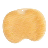 Maxbell Shower Foot Scrubber Mat Comfortable Soft Shower Silicone Foot Cleaning Tool Yellow