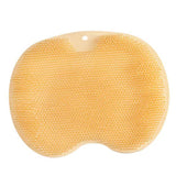 Maxbell Shower Foot Scrubber Mat Comfortable Soft Shower Silicone Foot Cleaning Tool Yellow
