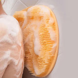 Maxbell Shower Foot Scrubber Mat Comfortable Soft Shower Silicone Foot Cleaning Tool Yellow