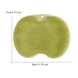 Maxbell Shower Foot Scrubber Mat Comfortable Soft Shower Silicone Foot Cleaning Tool Green