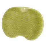 Maxbell Shower Foot Scrubber Mat Comfortable Soft Shower Silicone Foot Cleaning Tool Green