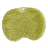 Maxbell Shower Foot Scrubber Mat Comfortable Soft Shower Silicone Foot Cleaning Tool Green