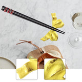 Maxbell Chopstick Rest Reusable Japanese Simple Tableware Holder for Hotel Cafe Home Yellow