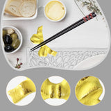 Maxbell Chopstick Rest Reusable Japanese Simple Tableware Holder for Hotel Cafe Home Yellow