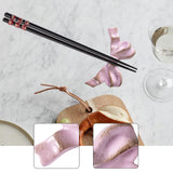Maxbell Chopstick Rest Reusable Japanese Simple Tableware Holder for Hotel Cafe Home Violet