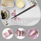 Maxbell Chopstick Rest Reusable Japanese Simple Tableware Holder for Hotel Cafe Home Violet