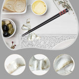 Maxbell Chopstick Rest Reusable Japanese Simple Tableware Holder for Hotel Cafe Home White