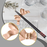 Maxbell Chopstick Rest Reusable Japanese Simple Tableware Holder for Hotel Cafe Home Pink