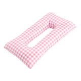 Maxbell Ear Piercing Pillow for Side Sleepers Removable Cover Rectangle Soft Support pink