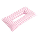 Maxbell Ear Piercing Pillow for Side Sleepers Removable Cover Rectangle Soft Support pink