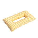 Maxbell Ear Piercing Pillow for Side Sleepers Removable Cover Rectangle Soft Support yellow