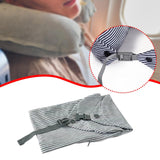 Maxbell Stuffable Travel Pillow Cover Fillable with Clothing Compact Multifunctional Light Grey