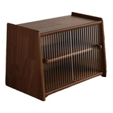 Maxbell Wooden Storage Cabinet with Sliding Door for Home Coffee Station Dining Room