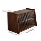 Maxbell Wooden Storage Cabinet with Sliding Door for Home Coffee Station Dining Room